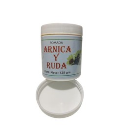 Pomada Arnica y Ruda con Extratos Naturales de Pino, Ruda, Eucaplipto, Mentol efectivos para la artitis, reumatismo, dolores musculares, dolor de nuca y de cabeza.