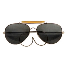 Rothco A/F Style Sunglasses with Case, Chrome, Small