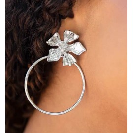 Paparazzi Jewelry Accessories - Vintage - Buttercup Bliss - Silver Earrings