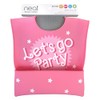 Neat Solutions Let's Go Party Fold-Down Crumcatcher Bib, 6+ Months,