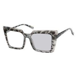 Eyekepper Transition Photochromic Reading Glasses for Women Oversized Readers Grey/Tortoise