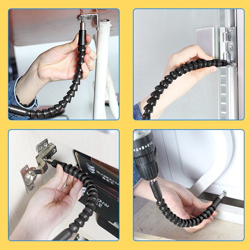 Jamiikury Silver 105 Degree Right Angle Drill Bit Holder, 1/4"