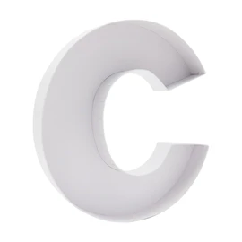 12" Cardboard Letter Shaped Tray Paper Mache Sweets Birthday Charcuterie (C)