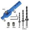 3 in 1 Drilling Locator Puncher Tool Self-Centering Doweling Jig