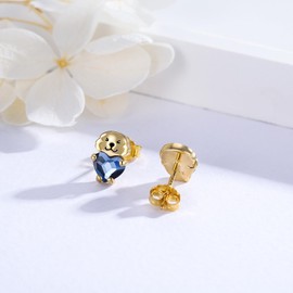 Dog Earrings Crystal 925 Sterling Silver Dog Stud Gold Earrings for Women Animal Puppy Jewellery Pet Gifts for Girls…