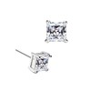 Dochais Sterling Silver Mens Earrings, 5 Pairs Silver 925 Diamond