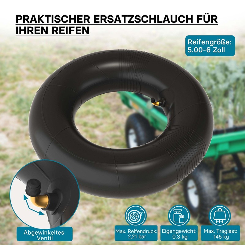 Wiltec 2x Air Hose Ride-On Mower 13 x 5.00-6 Tyre