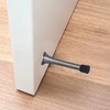 PDETVEO 30PCS 0.39 Inch Door Stop Bumper Tips, Black Rubber