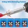 Isslly Wire Twister Tool for Drill, Metal Wire Stripping and