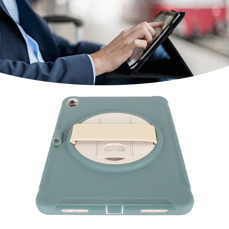 Tablet Case Hard PC Precise Cutouts Hand Strap 360 Degree