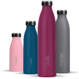 720°DGREE Stainless Steel Drinking Bottle ‘milkyBottle’ - 750 ml - BPA-Free, Leak-Proof, Suitable for Carbonated Drinks - Thermos Flask for Carbonated Drinks, University, Fitness, Outdoors, Camping