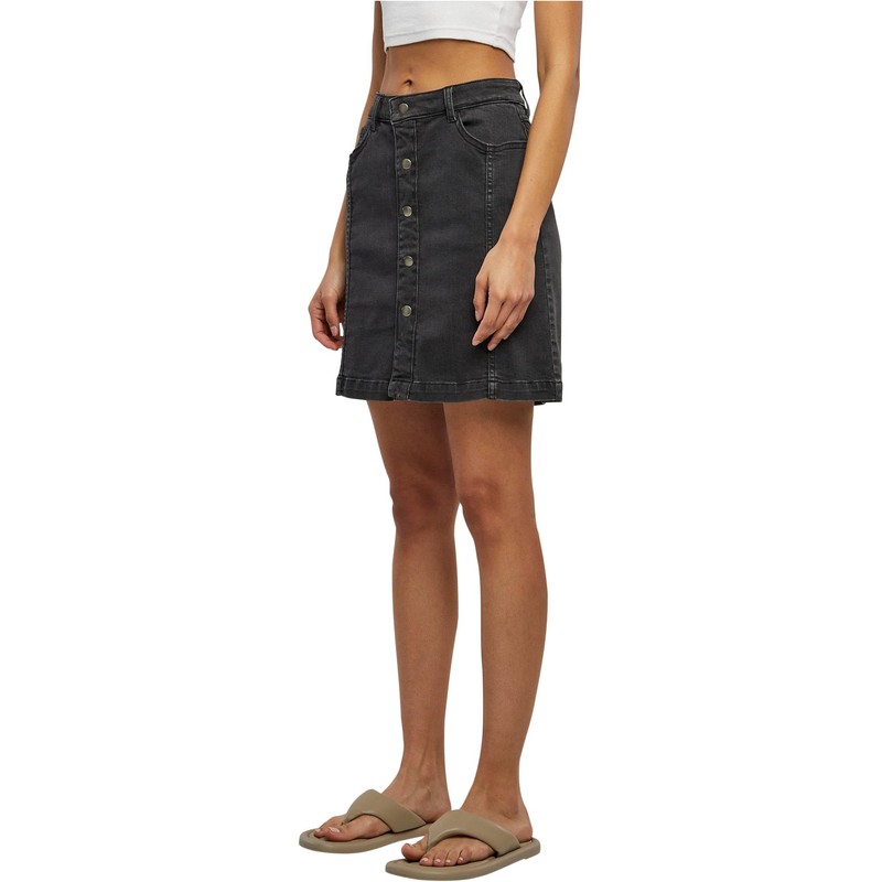Urban Classics Women's Skirt, Black Washed