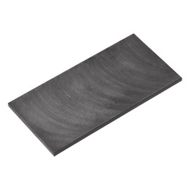 sourcing map Graphite Plate 100 mm x 50 mm x 3 mm Graphite Raw Block for Experimental Electrode Electrolysis Electroplating Black