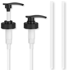 Gallon Pumps, 2 Pack, Shampoo/Food Pumps 38/410 (Black)