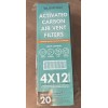 Air Vent Carbon Activated Air Vent Filters 4x12 - 2