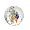 Dream Ball Paperweight Medium Colourful Spiral (Feng Shui) with Small Bubbles