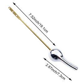 2 Pack Toilet Handle Lever Flush Replacement Kit, Front Mount Toilet Handle, with Mansfield Kohler American Standard TOTO Korky Delta Gerber