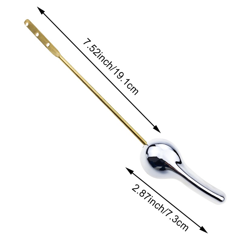 2 Pack Toilet Handle Lever Flush Replacement Kit, Front Mount