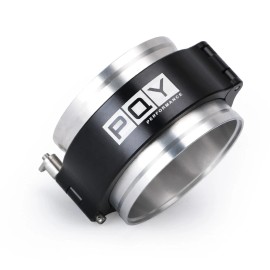 TOP11 PQY Universal Leak-free 3" 76mm Aluminum Quick Release V-Band Clamp Kit