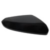 TRQ Passenger Side Power Heated Mirror Smooth Black Paint to