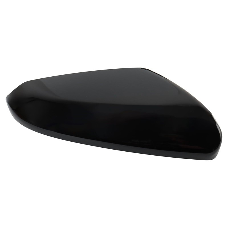 TRQ Passenger Side Power Heated Mirror Smooth Black Paint to