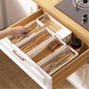 Collapsible Plastic Storage Baskets 2-Pack, Narrow Organizer Bins