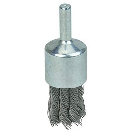 Weiler 10025 3/4" Knot Wire End Brush, .014" Steel Fill, Made in the USA