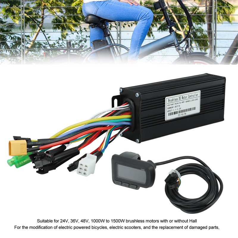 24V 36V 48V 1000W‑1500W 30A 3 Mode Sine Wave Controller