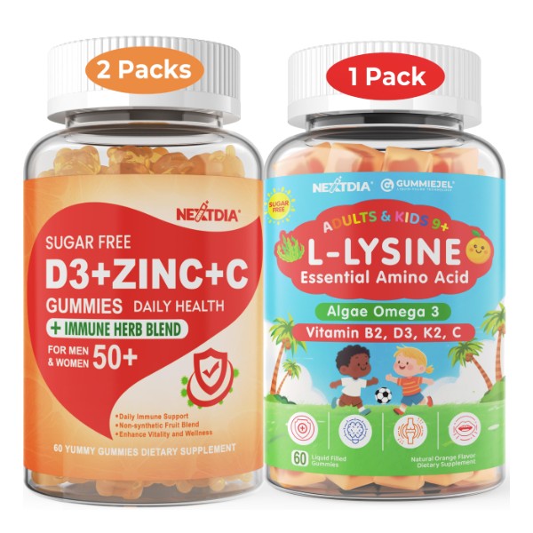 Nextdia Vitamin D3 + C + Zinc with Lysine Filled