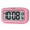 Peakeep Night Light Alarm Clock Battery Operated with Indoor Temperature,