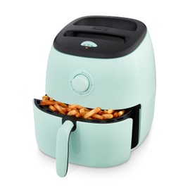 DASH Tasti-Crisp™ Electric Air Fryer Oven, 6 Qt. Family Size, Aqua – Compact Air Fryer with Large Basket for Healthier Food in Minutes, Ideal for Small Spaces - Auto Shut Off, Analog, 1700-Watt