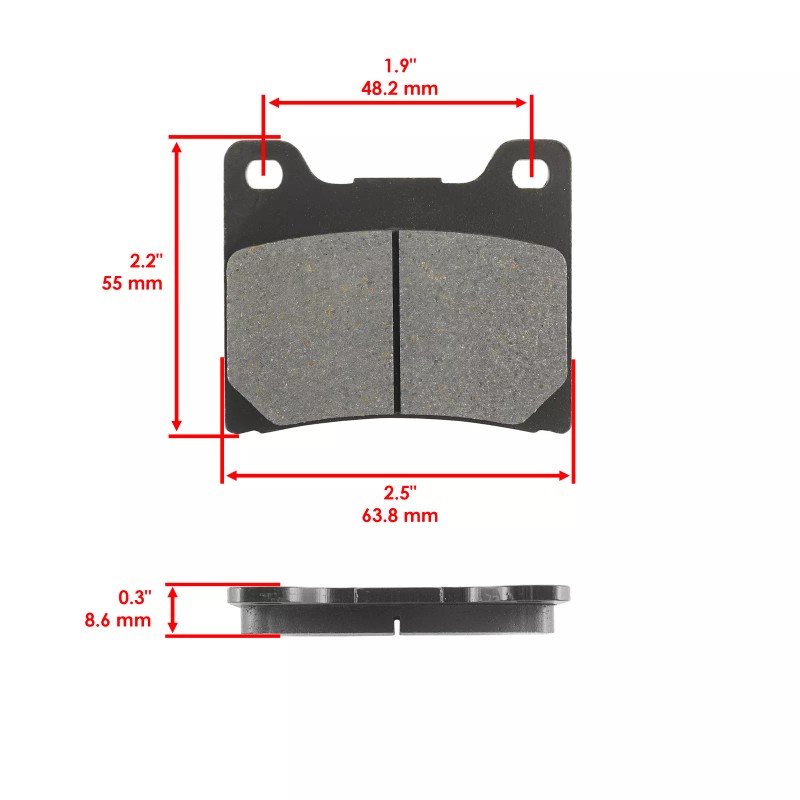 Caltric Brake Pads for Yamaha XV750 Virago 750 1988-1997 Front