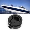 Round Black Flush Pull Slam Latch Deck Hatch Handle Lock