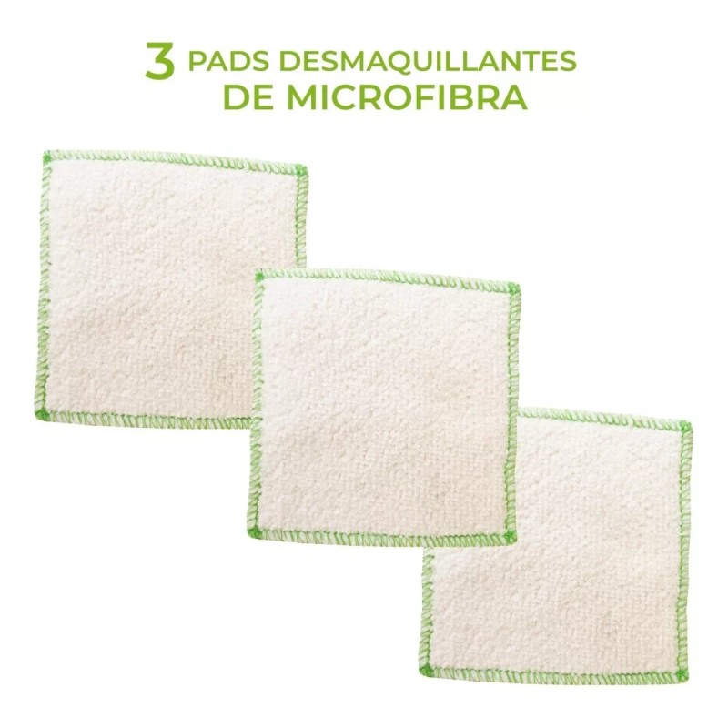Ecobeauty Eco Pads Microfibra Lavable Desmaquillantes Reutilizables X3