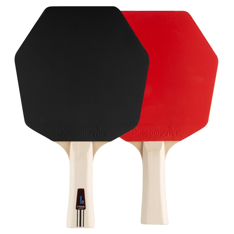 STIGA Sonic V2 Set da Ping-Pong – 2 racchette Cybershape