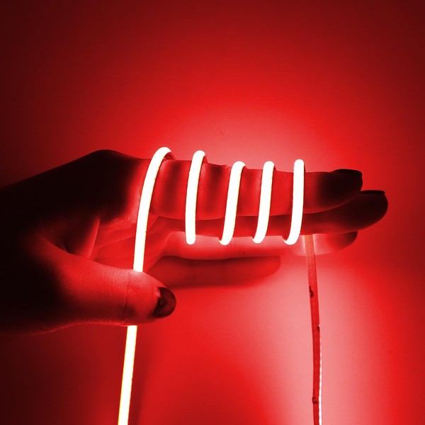 MALIIGAZA COB LED Strip Light, 24V 3mm 16.4ft Flexible Cuttable