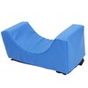 Head Positioner Pillow Blue PU Leather Breathable Comfortable Neck Support