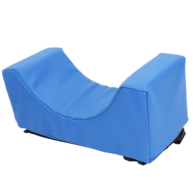 Head Positioner Pillow Blue PU Leather Breathable Comfortable Neck Support
