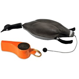 Dokken Canada Goose Dog Training Dummy and Pro Whistle for Shed Hunting Dogs (Orange) G100/W100