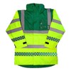 Paramedic Yellow Hi Vis Parka Jacket Reflective, Waterproof, Conforms to