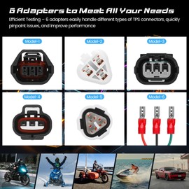 Throttle Position Sensor Adjustment and Testing Tool, Includes All Adapters, 1/10,000 Precision Readings, Compatible with Any Performance Motorcycle, Car, or Other Vehicles with Adjustable 5V TPS