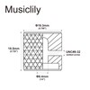 Musiclily Pro 1/4 Inch Aluminium Universal Guitar Knobs Potato Knobs