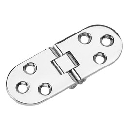 80 * 30mm Backflap Hinge Zinc Alloy Mini Hinges Round Edge Furniture Flip Tray Hinge for Cabinet Closet Desk Folding Table(Silver)