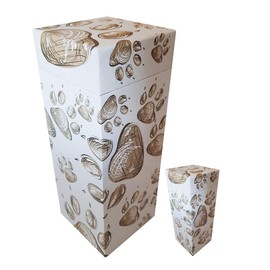 ScatterPod Staggered PawPrints Scattering Cremation Urn - Pet & Keepsake Twin Pack