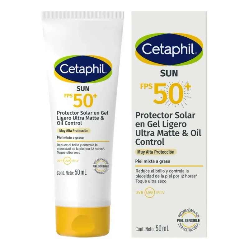 Cetaphil Protector Solar Gel FPS 50 Piel Mixta a Grasa