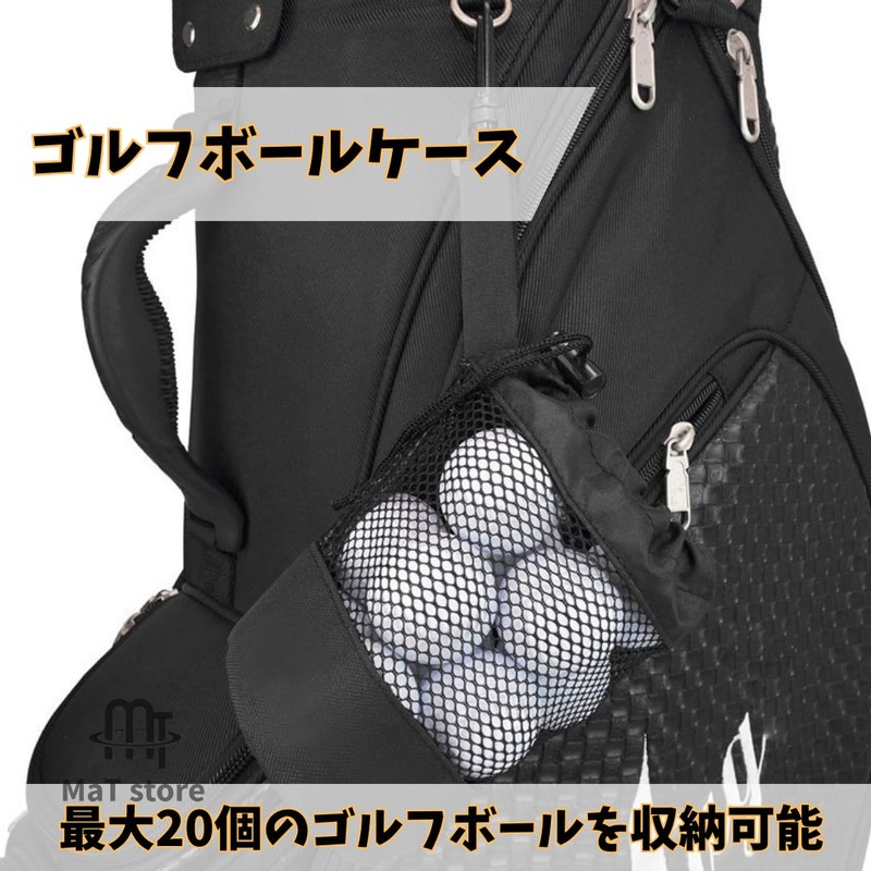 MaT store Golf Ball Case Golf Ball Pouch Mesh Storage