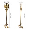 8Pcs Branch Design Coffee Spoon Stainless Steel Fruit Fork Dessert