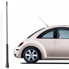 RooFox 16 Inch Flexible Rubber Antenna Replacement for Volkswagen Tiguan (2009-2011), New Beetle (1999-2010), Jetta (2000-2010), Black