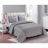 Brilliant Sunshine Grey Heart Love Patchwork, 3-Piece Quilt Set, Reversible