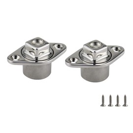 NRC&XRC Stainless Steel 316 Marine Grade Boat FIT 1-1/4IN Hole Garboard Drain Plug W/Screws & O Ring